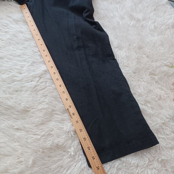 Selfie Leslie Black Cotton Jumpsuit Straight With Pockets Double Lined XL - Picture 7 of 9